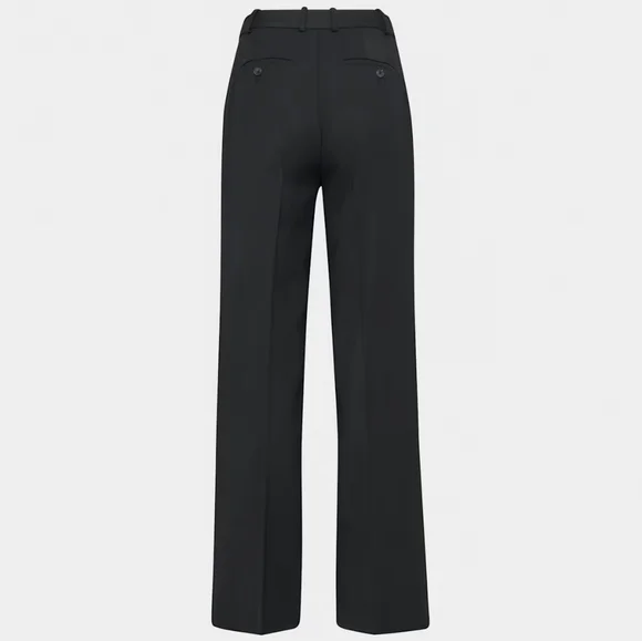 Aritzia Babaton Atelier Agency Pant Trousers City Twill Wide Leg Size 00 Black - Picture 4 of 14